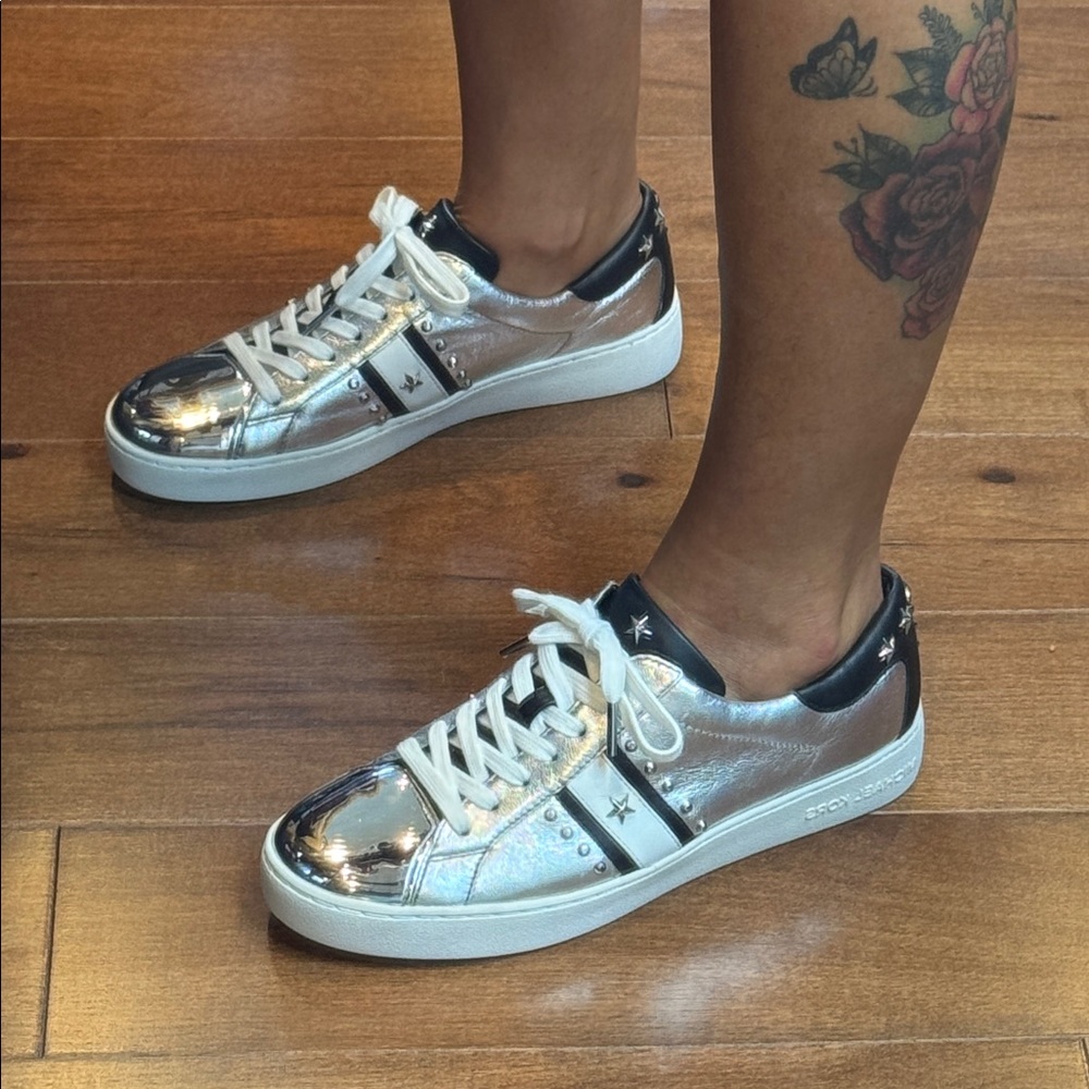 MICHAEL KORS Frankie Striped Women's Sneakers - Picture 11 of 12